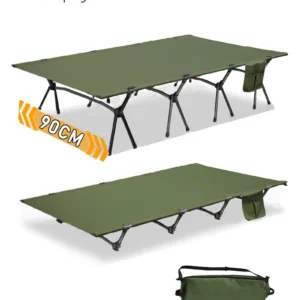 Lohascamping 90cm widen Camping cot Ultralight Portable High-low dual-purpose folding Bed Backpacking Travel hiking Sleeping Cot